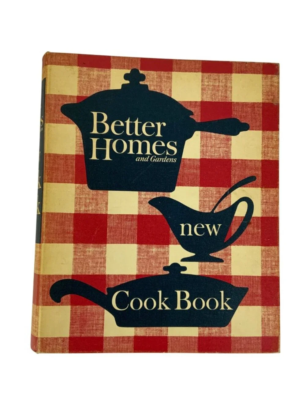 Vintage Better Homes & Gardens New Cook Book Red Plaid Hardcover Binder 1962